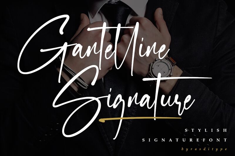 Gantelline Signature 字体
