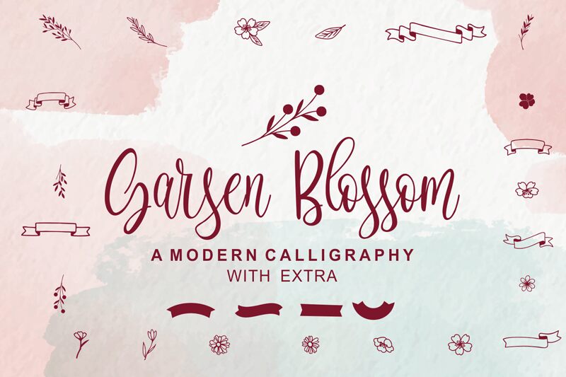 Garsen Blossom Czcionka