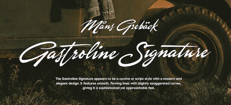 Gastroline Signature Schriftart