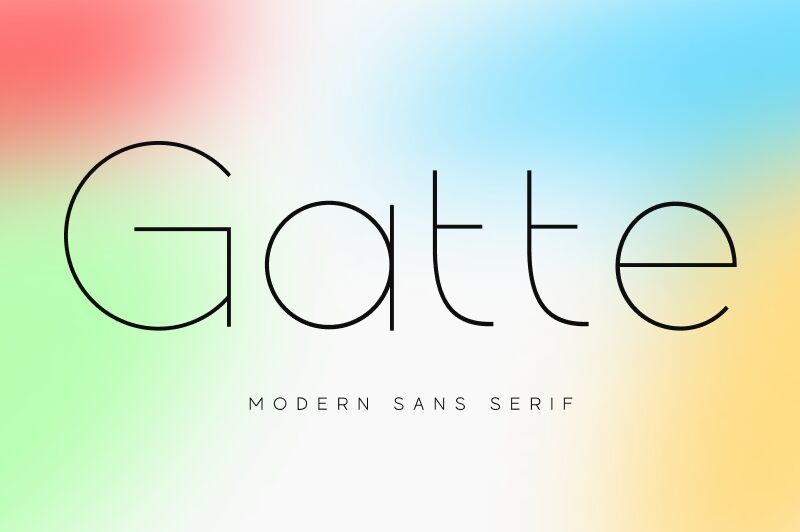 Gatte Modern Czcionka