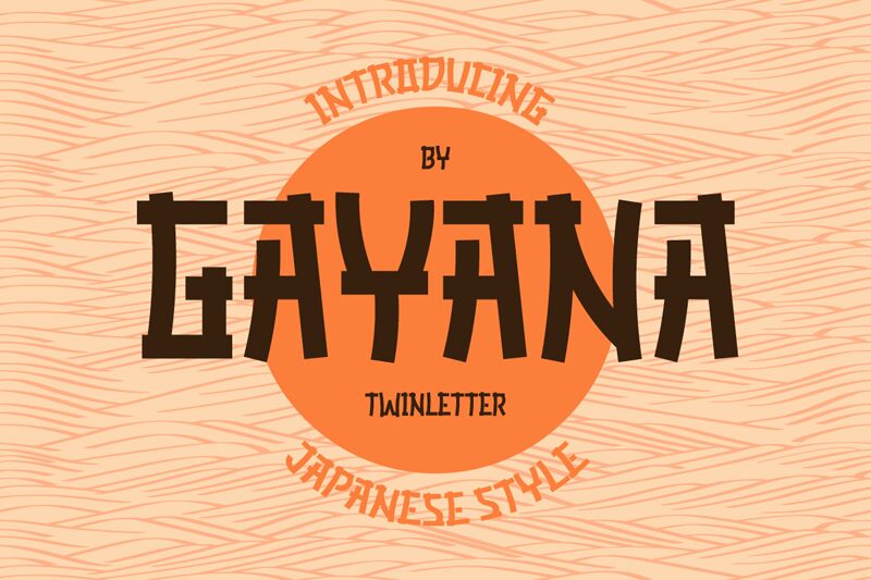 GAYANA Schriftart