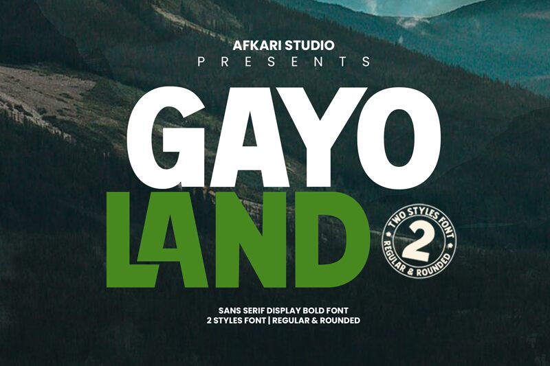 Gayo Land Schriftart