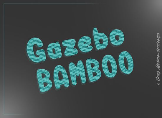 Gazebo Bamboo Czcionka