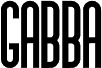 Preview of the GabbaAllCaps-Regular font