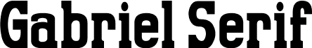 Preview of the Gabriel Serif Bold Condensed font