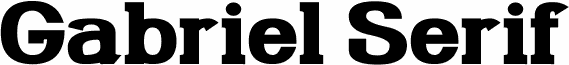 Preview of the Gabriel Serif Bold font