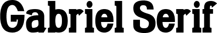 Preview of the Gabriel Serif Condensed Bold font