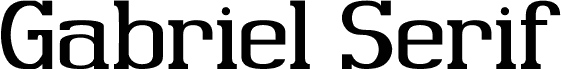 Preview of the Gabriel Serif Regular font