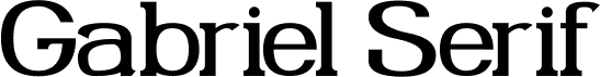 Preview of the Gabriel Serif font