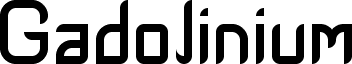 Gadolinium Rounded