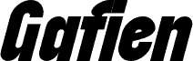 Gafien Italic font