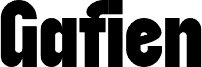 Gafien font