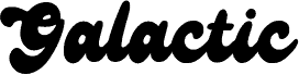 Galactic Schriftart
