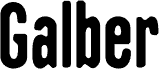 Anteprima del carattere GalberBlur-Regular Demo