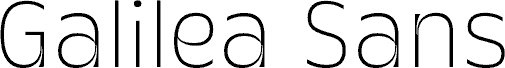 Galilea Sans Variable PERSONAL Thin