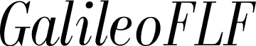 GalileoFLF-Italic