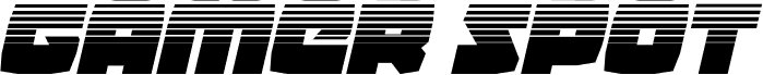 Ukážka písma Gamer Spot Halftone Italic