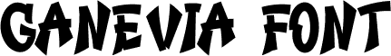 Ganevia Font шрифт
