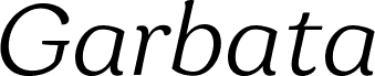 Garbata Trial Light Italic