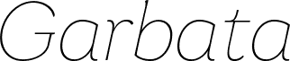 Garbata Trial Thin Italic