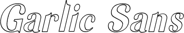 Garlic Outline Italic
