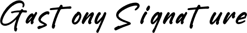 Gastony Signature