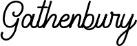 Gathenbury Typeface