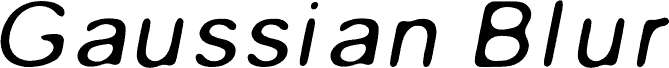 Gaussian Blur Italic