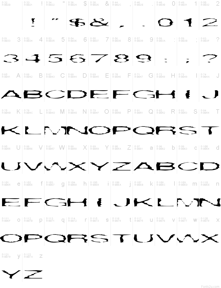 gargantua-plain-font