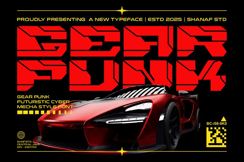 Gearpunk Czcionka