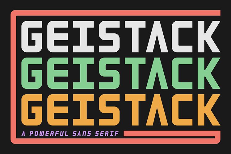 Geistack Schriftart