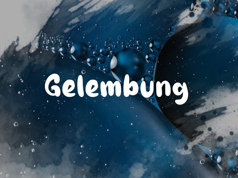 Gelembung الخط