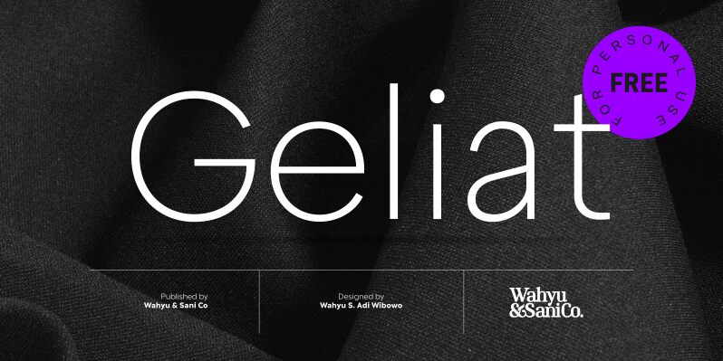 Geliat Schriftart