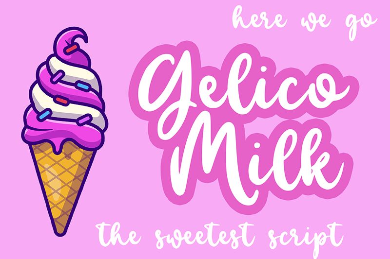 Gelico Milk Carattere