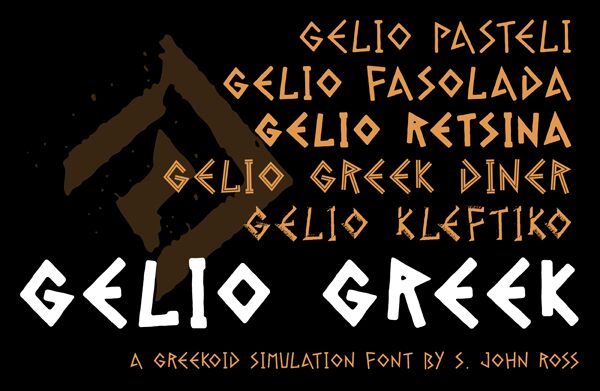 Gelio Pasteli Schriftart