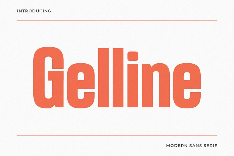 Gelline Schriftart