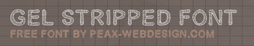 Gelstripped Czcionka