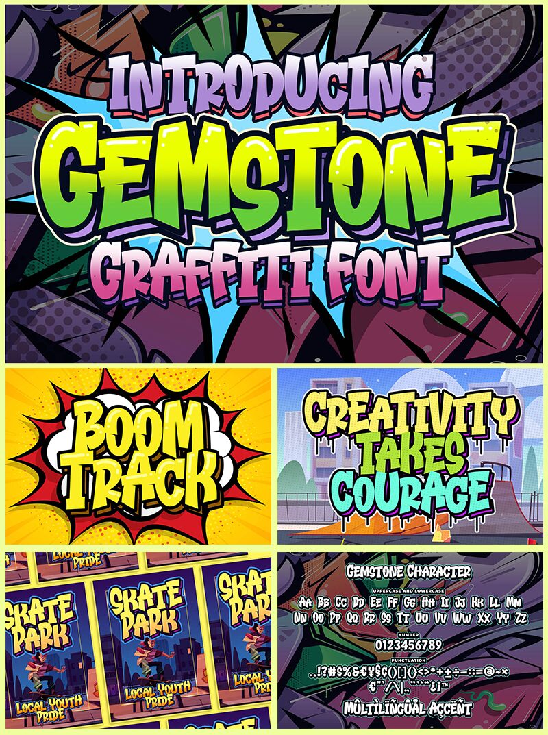 Gemstone Schriftart