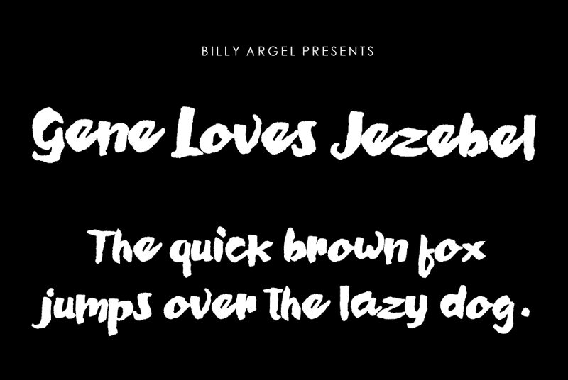 Gene Loves Jezebel Schriftart