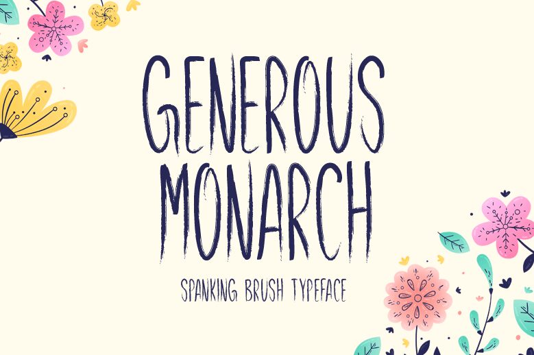 Generous Monarch الخط 