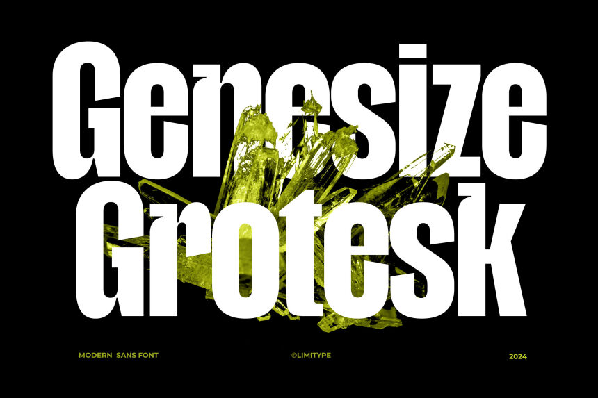 Genesize Grotesk Schriftart