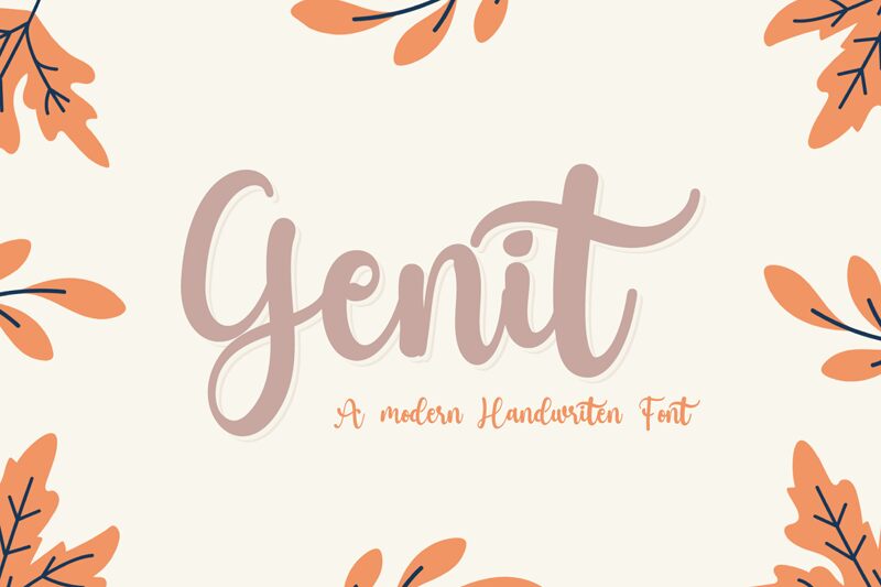 Genit Schriftart