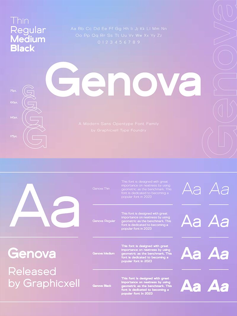 Genova Schriftart