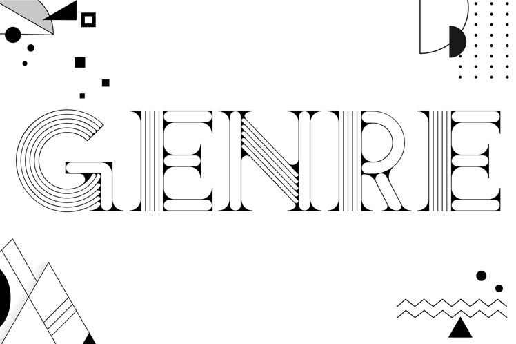 Genre Line Schriftart