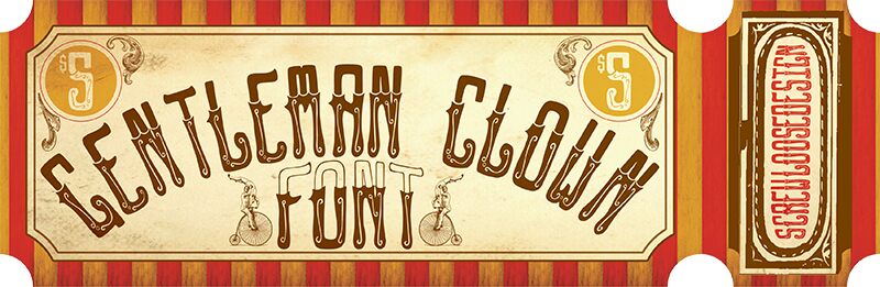 GENTLEMAN CLOWN Шрифт