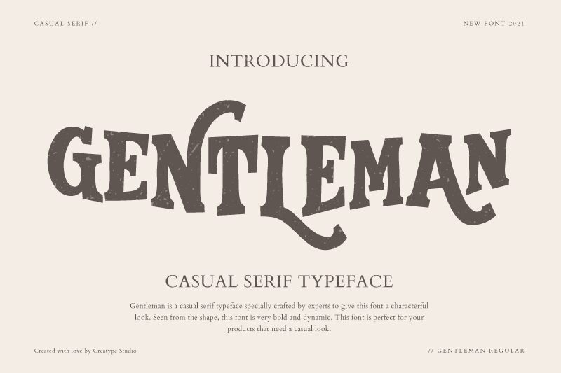 Gentleman Schriftart
