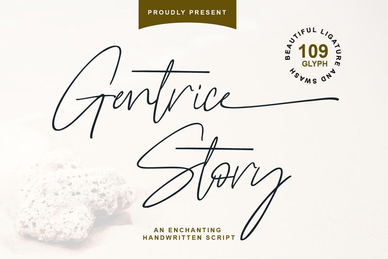 Gentrice Story Schriftart
