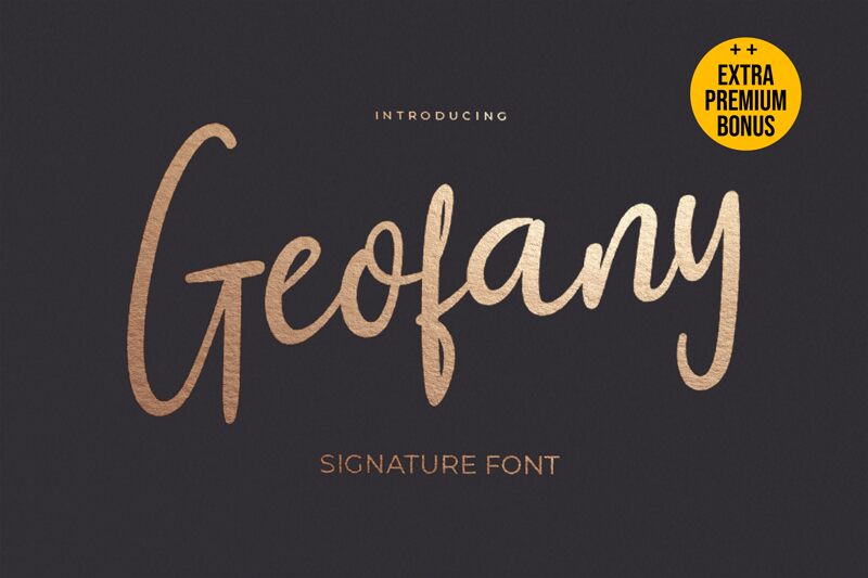 Geofany الخط