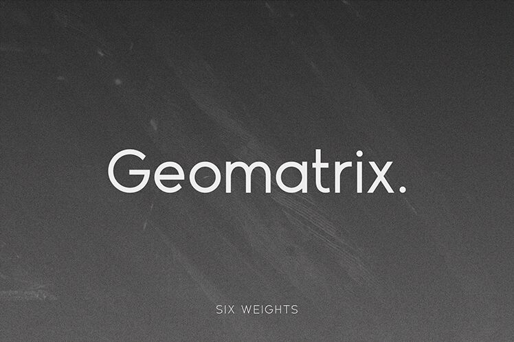 Geomatrix Schriftart