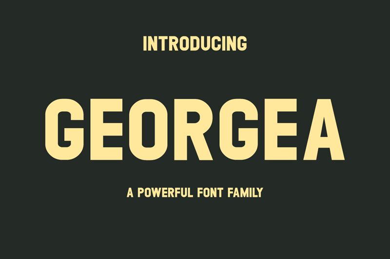 GEORGEA Schriftart